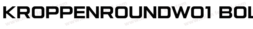 KroppenRoundW01 Bold Regular字体转换